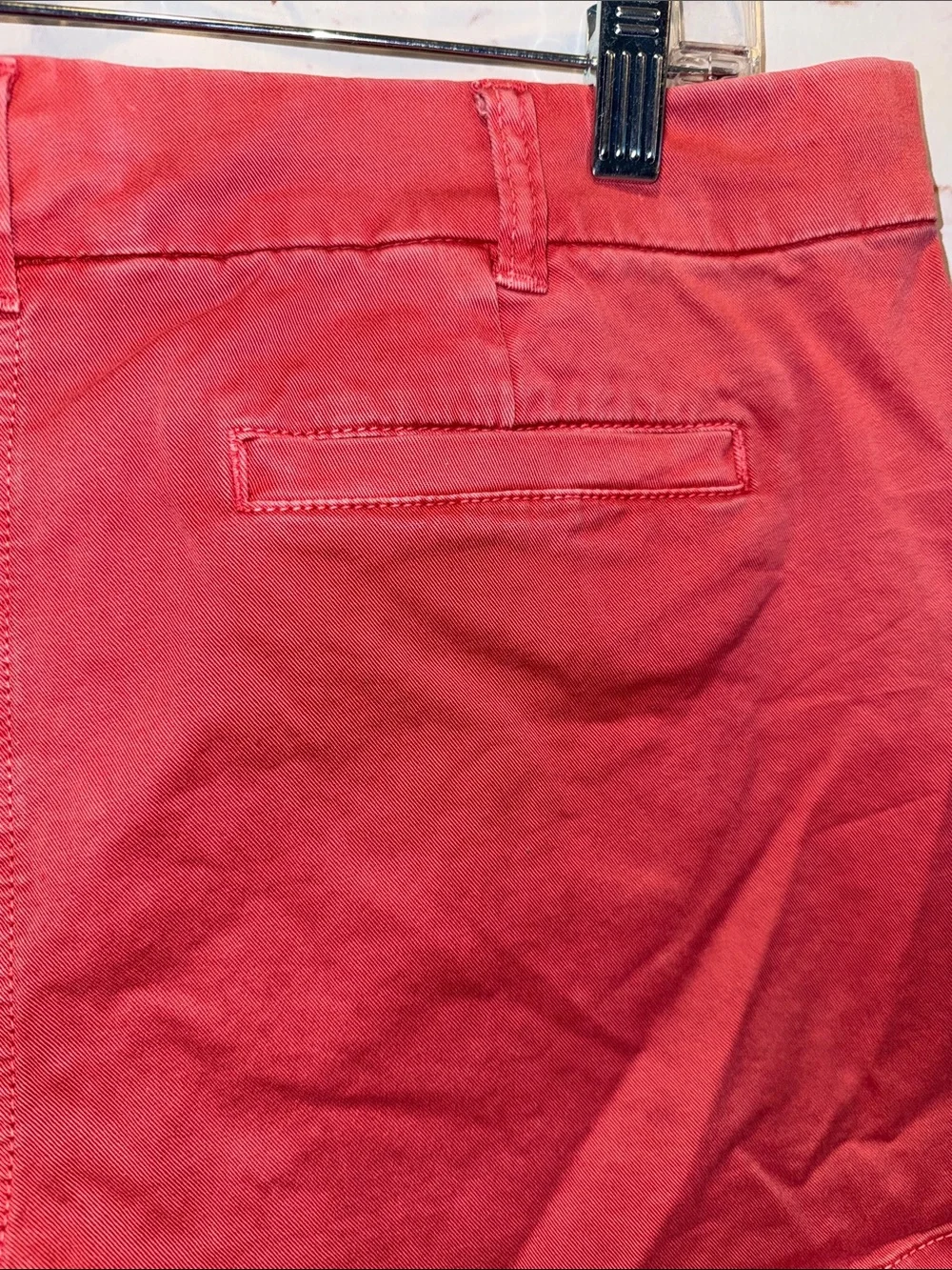 J. Crew Women’s Red Cotton Chino Shorts 12 NWT pockets